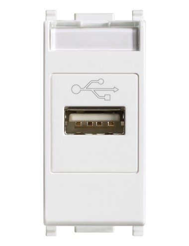 PLANA - PRESA USB BIANCO